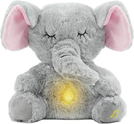 "SomniPulse CalmiNest – BioRhythmic Soothing Elephant with Sensory-Luminance Integration"