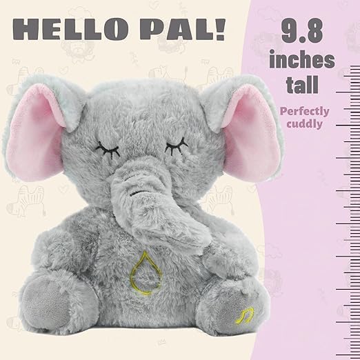 "SomniPulse CalmiNest – BioRhythmic Soothing Elephant with Sensory-Luminance Integration"